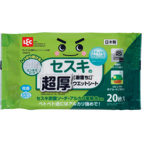 ＬＥＣ　激落ちくんセスキ超厚ウエットシート２０枚　C00275　1 PK