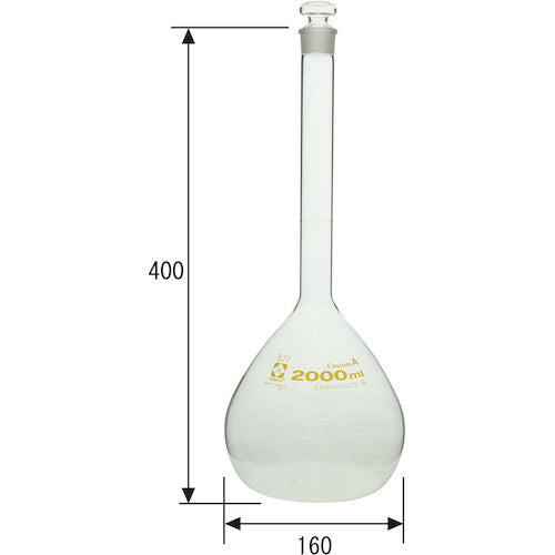 ＳＩＢＡＴＡ　メスフラスコ　カスタムＡ　２０００ｍＬ　026050-2000　1 本