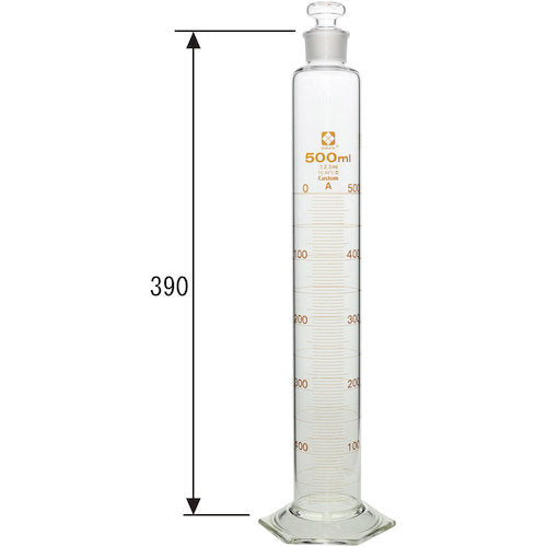 ＳＩＢＡＴＡ　有栓メスシリンダー　カスタムＡ　５００ｍＬ　026580-500　1 本