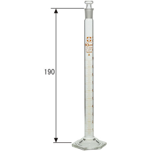 ＳＩＢＡＴＡ　有栓メスシリンダー　カスタムＡ　１０ｍＬ　026580-10　1 本