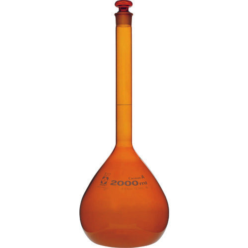 ＳＩＢＡＴＡ　メスフラスコ　カスタムＡ　茶褐色　２０００ｍＬ　026100-2000　1 本