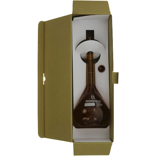 ＳＩＢＡＴＡ　メスフラスコ　カスタムＡ　茶褐色　２０００ｍＬ　026100-2000　1 本