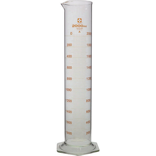 SIBATA Measuring Cylinder Super Grade 2000mL 023520-20001 1 unit