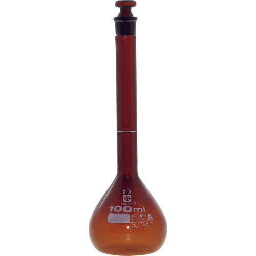 SIBATA Measuring Flask Super Grade Brown 100mL 020070-100 1 unit