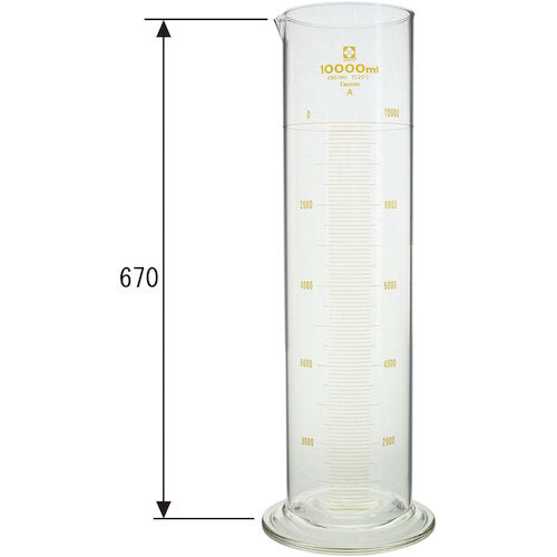 SIBATA 여성 실린더 맞춤형 A 10000mL 026500-100001 1pcs