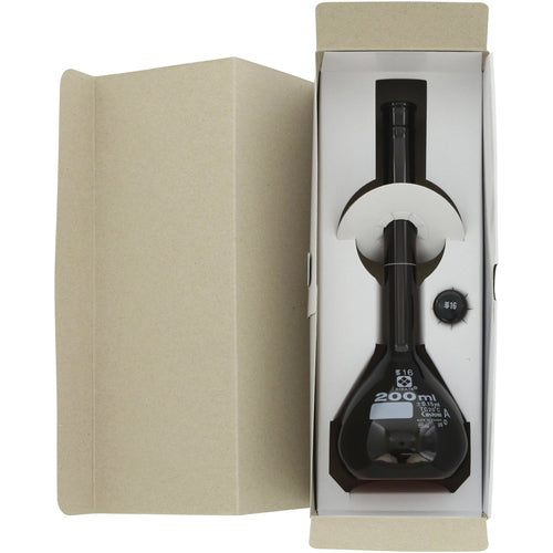 ＳＩＢＡＴＡ　メスフラスコ　カスタムＡ　茶褐色　２００ｍＬ　026100-200　1 本