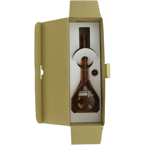 ＳＩＢＡＴＡ　メスフラスコ　カスタムＡ　茶褐色　５００ｍＬ　026100-500　1 本