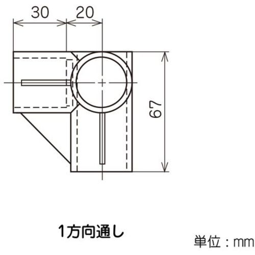 ＹＡＺＡＫＩ　プラスチックジョイント　Ｊ−１２Ｄ　ＡＡＳ　Ｓ　アイボリー　中間コーナー用　イレクター　Φ２８用　J-12D-S-IVO　1 個