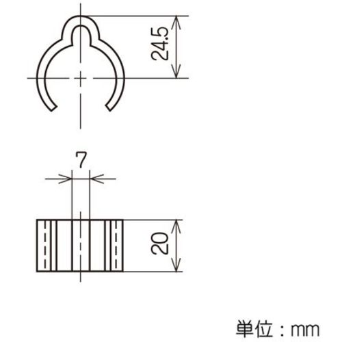 ＹＡＺＡＫＩ　プラスチックジョイント　Ｊ−３８Ｂ　ＡＡＳ　Ｓ　ブラック　ネット止め用　イレクター　Φ２８用　J-38B-S-BL　1 個