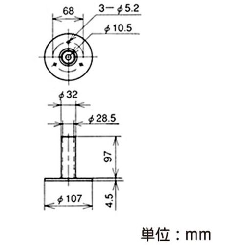 ＹＡＺＡＫＩ　イレクター　パイプスタンドシングル　ＥＦ−１２０６Ｓ　Ｓ　EF-1206S-S　1 個