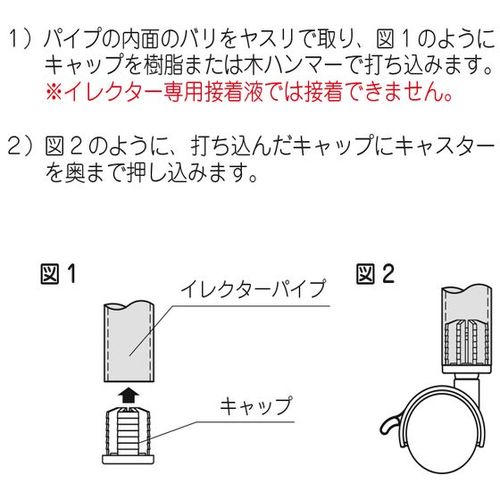 ＹＡＺＡＫＩ　イレクター　専用キャスター　ＪＣ−４０ＳＡ　ＳＴ　JC-40SA-ST　1 個