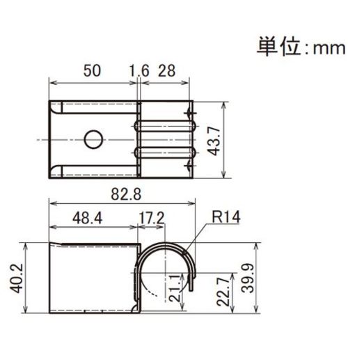 ＹＡＺＡＫＩ　イレクター　プラコン受け金具　ＥＦ−２０４１Ｃ　ＣＲ　Ｓ　EF-2041C-CR-S　1 個