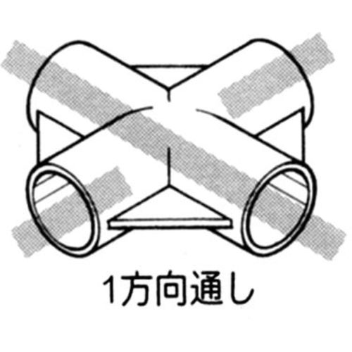 ＹＡＺＡＫＩ　プラスチックジョイント　Ｊ−６Ｂ　ＡＡＳ　Ｓ　アイボリー　枠／パイプのつなぎ用　イレクター　Φ２８用　J-6B-S-IVO　1 個