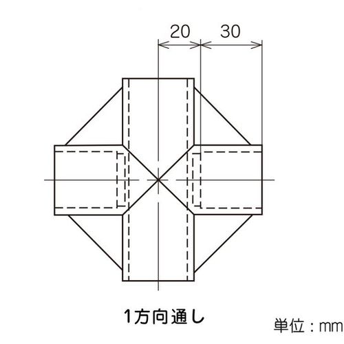 ＹＡＺＡＫＩ　プラスチックジョイント　Ｊ−６Ｂ　ＡＡＳ　Ｓ　アイボリー　枠／パイプのつなぎ用　イレクター　Φ２８用　J-6B-S-IVO　1 個