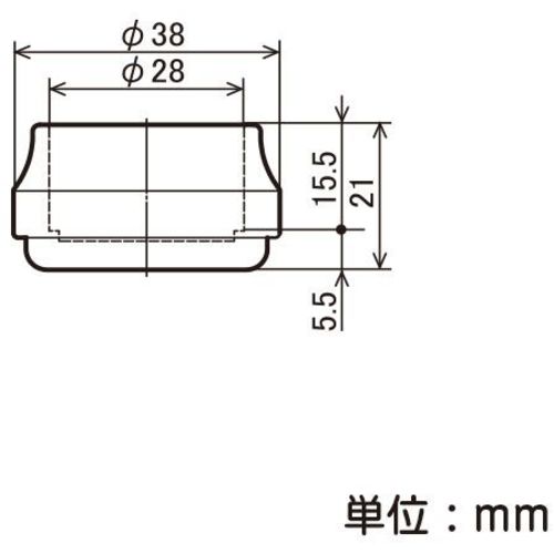 ＹＡＺＡＫＩ　ハードキャップ　アイボリー　キャップ　イレクターΦ２８用　EF-1203-S-IVO　1 個