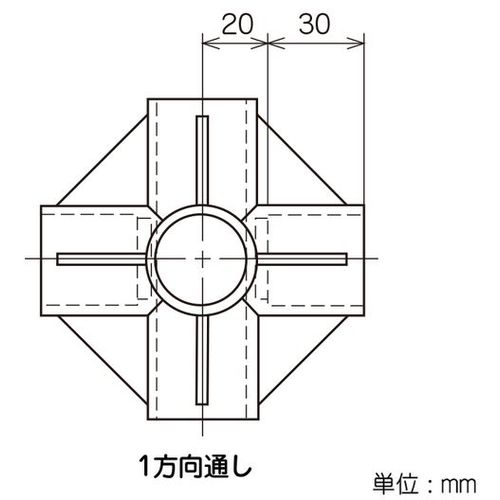 ＹＡＺＡＫＩ　プラスチックジョイント　Ｊ−１５Ｂ　ＡＡＳ　Ｓ　ブラック　枠／パイプのつなぎ用　イレクター　Φ２８用　J-15B-S-BL　1 個