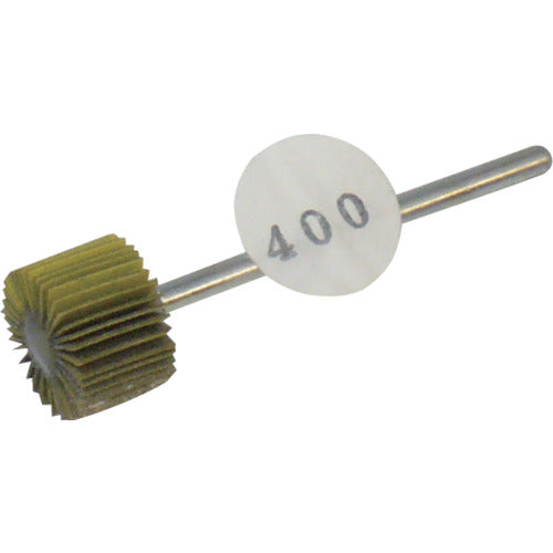 ＴＲＵＳＣＯ　ダイヤ軸付フラップホイール　オールダイヤ　Φ１５Ｘ軸径３　４００＃　P-DF1510-3A　1 個