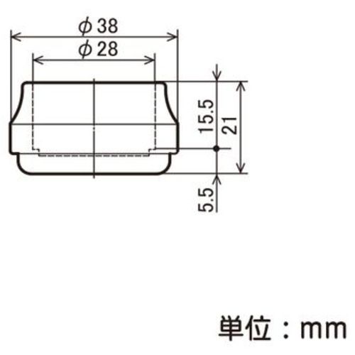 ＹＡＺＡＫＩ　ハードキャップ　ブラック　キャップ　イレクターΦ２８用　EF-1203-S-BL　1 個