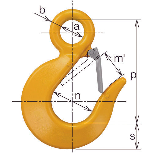 KITO 체인 링 카나그 부재(아이 타입) 슬링 훅 HTL 기본 사용 하중 1.1t HTL4060 1개