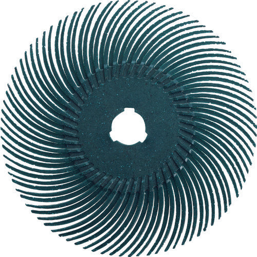 TRUSCO Radial Brush Disc Φ76.2 #80 Green TBR76.2X80 20 pcs