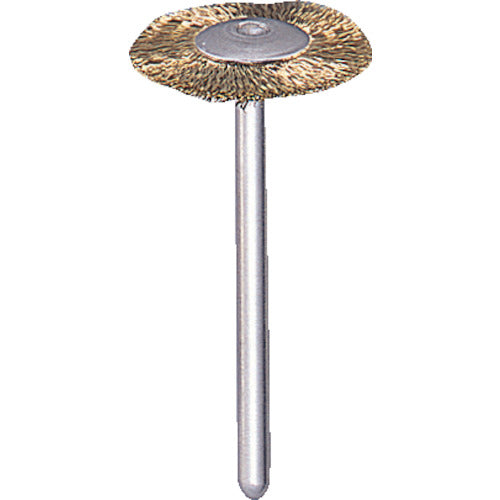 TRUSCO 평형 브러쉬 황동 선 0.1X 외경 Φ20X축 Φ3 203H-3 1개