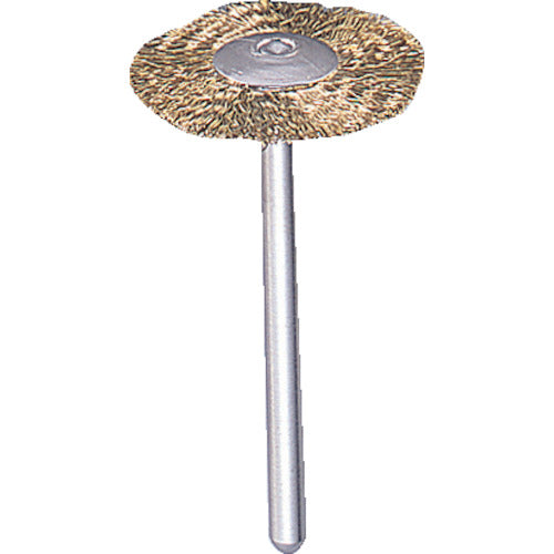 TRUSCO 평형 브러쉬 황동 선 0.1X 외경 Φ23X축 Φ3 233H-3 1개