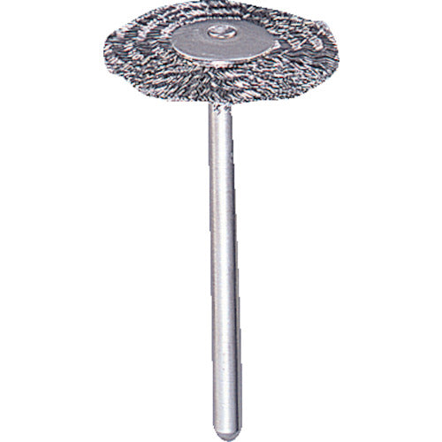 TRUSCO 평형 브러시 스테인리스 선 0.1X 외경 Φ23X축 Φ3 233H-4 1개