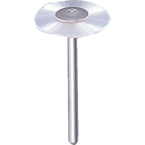 TRUSCO 평형 브러시 나일론 선 0.2X 외경 Φ23X축 Φ3 233H-6 1개