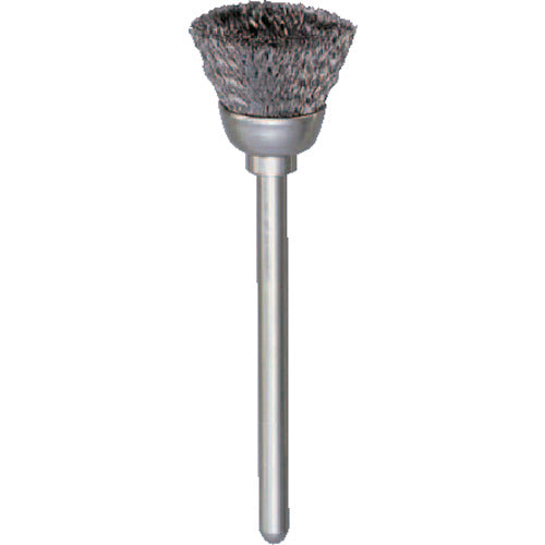 TRUSCO Cup-type Brush Stainless Steel Wire 0.1 x Outer Diameter Φ13 x Shaft Φ3 133C-4 1 Piece