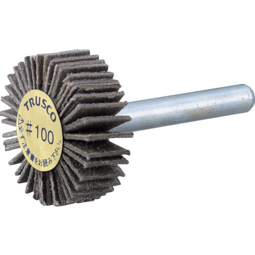 ＴＲＵＳＣＯ　ダイヤ軸付フラップホイール　オールダイヤ　Φ１０Ｘ軸径３　４００＃　P-DF1010-3A　1 個