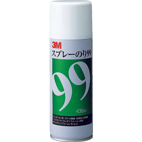 ３Ｍ　スプレーのり９９　粗面対応・強力接着　４３０ｍｌ　乳白色　S/N 99　1 本