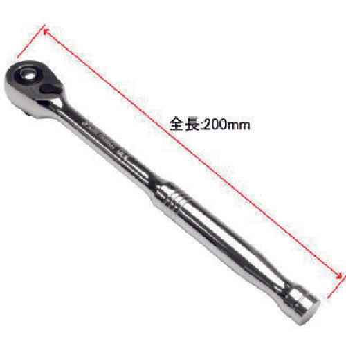 アストロプロダクツ　３／８ＤＲ　ラチェットハンドル　７２Ｔ　2002000024800　1 個