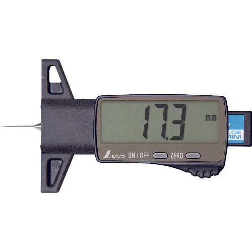 Shinwa Digital Depth Gauge Mini 25mm Metal Probe Measuring Guide Set 19310 1 pc