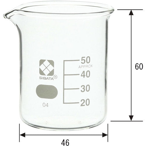 ＳＩＢＡＴＡ　ビーカー　目安目盛付　５０ｍＬ　　010020-50A　1 個