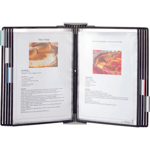 타리폴드 게시용 항균 파일 스탠드(스테인리스) 벽 부착 타입 A4×10 414567 1개