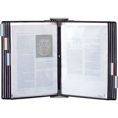 타리폴드 게시용 항균 파일 스탠드(스테인리스) 벽 부착 타입 A4×10 414567 1개