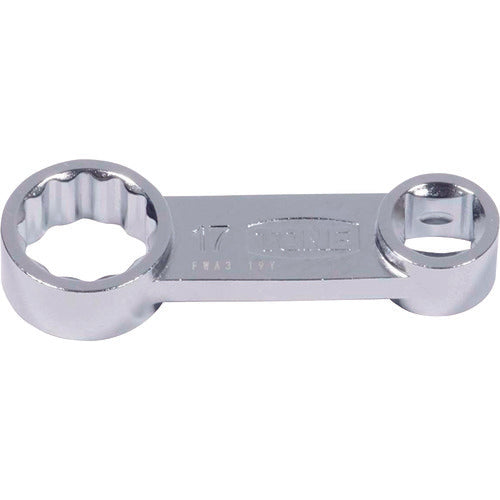 TONE Socket Adapter Offset Square Adapter 9.5mm Socket Size Total Length 72mm Diagonal Dimension 17mm FWA3-17 1 pc