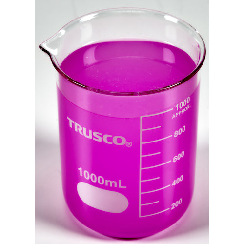 ＴＲＵＳＣＯ　ガラスビーカー　１０００ｍｌ　GB-1000　1 個