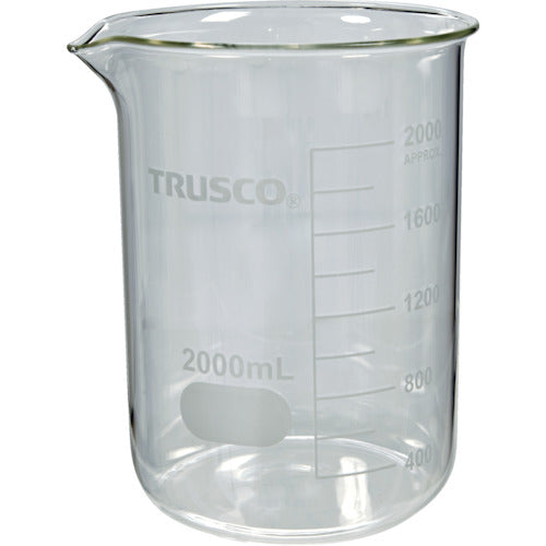 ＴＲＵＳＣＯ　ガラスビーカー　２０００ｍｌ　GB-2000　1 個