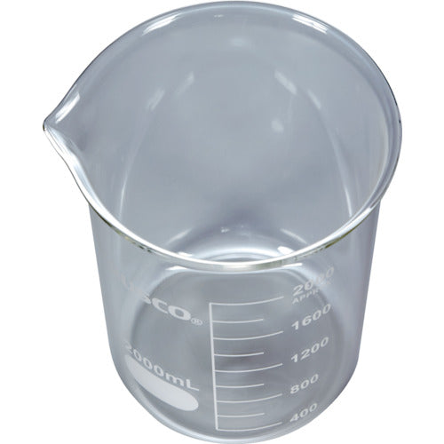ＴＲＵＳＣＯ　ガラスビーカー　２０００ｍｌ　GB-2000　1 個