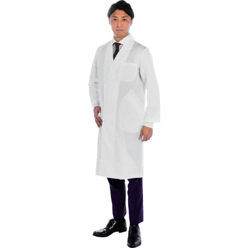 ＴＲＵＳＣＯ　研究用白衣　袖口ひも入　男子ダブル　Ｌ　WLC-MD-L　1 着
