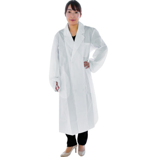 ＴＲＵＳＣＯ　研究用白衣　袖口ひも入　女子ダブル　Ｓ　WLC-WD-S　1 着