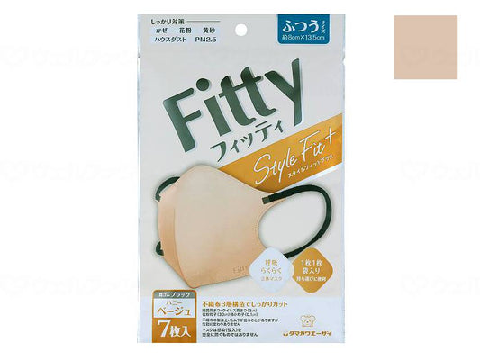 Tamagawa Eizai Fitty Style Fit Plus 3D 7 pieces Honey Beige Regular
