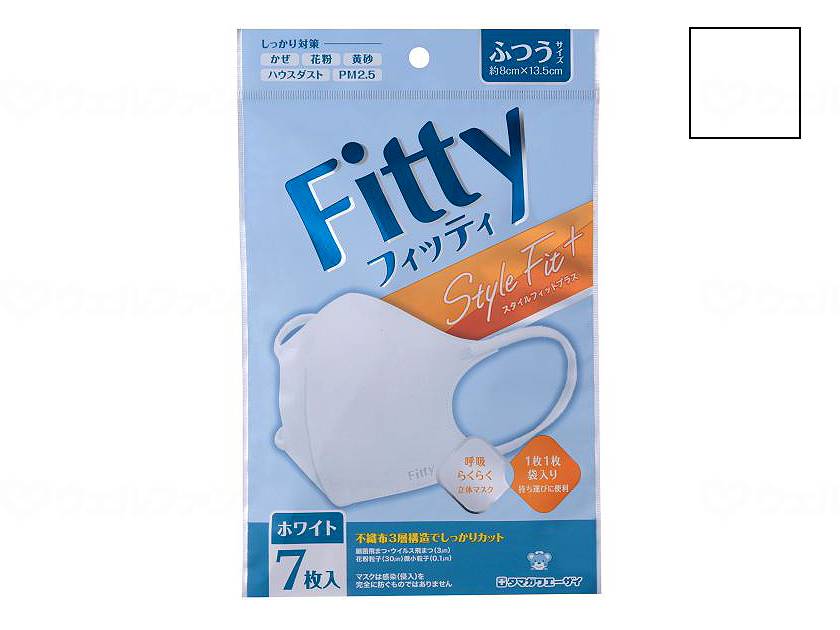 Tamagawa Eizai Fitty Style Fit Plus 3D 7 pieces White Regular