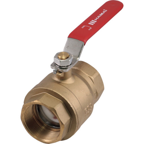 HAMAI Full bore equivalent lever handle type brass ball valve FBT-101-50RC 1 piece