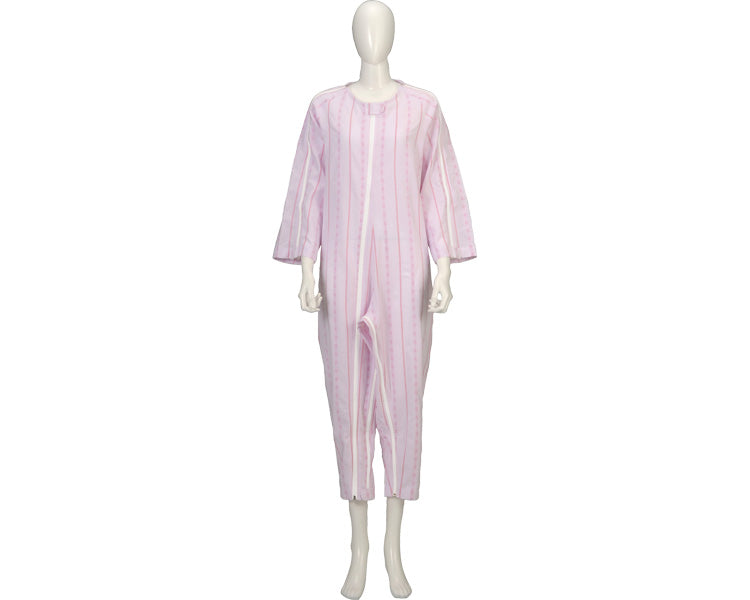 Soft care nightgown, full open type, three seasons / 105945 LL, orange, 1 piece