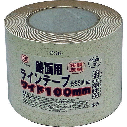 마츠우라 노면 반사 라인 테이프 100mm×5m 화이트 MT RHR1005W 1권