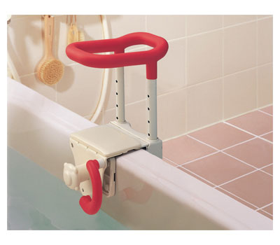 安寿　高さ調節付浴槽手すり　UST-130 / 536-600　レッド　1 台