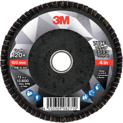 3M Flap Disc 769F 120+ 100X15 769F T27 120 100X15 10 pieces
