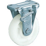 TRUSCO [Sold out and discontinued] Pressed nylon caster with fixed stopper Φ130 TNKB-130 1 piece